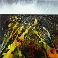Magnetic Storm 3, acrylic on canvas, 6" x 6", 2011 SOLD