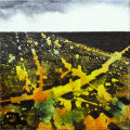 Magnetic Storm 4, acrylic on canvas, 6" x 6", 2011 SOLD
