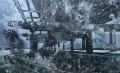 Attenuation Zone, acrylic on canvas, 36" x 60", 2009, from the Urban Archaeology series by Pat Stanley